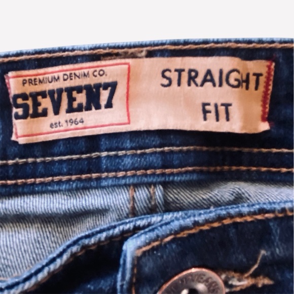 Seven7 Men's Jeans Straight Leg Style# SN1364F Blue Medium Wash Denim Size 36/30 - Picture 5 of 7